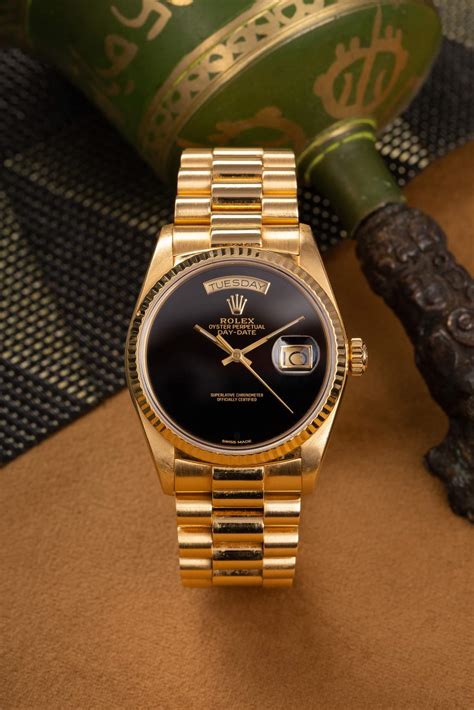 gold onyx day date rolex|rolex day date price list.